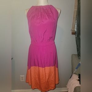 Orange/Fuschia dress